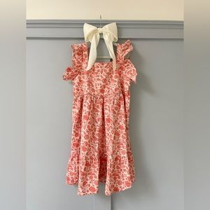Cat & Jack Coral and Ivory Twirl Dress Size 10-12